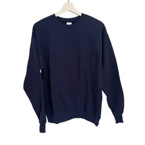 Hanes Men’s Plain Crewneck Navy Medium